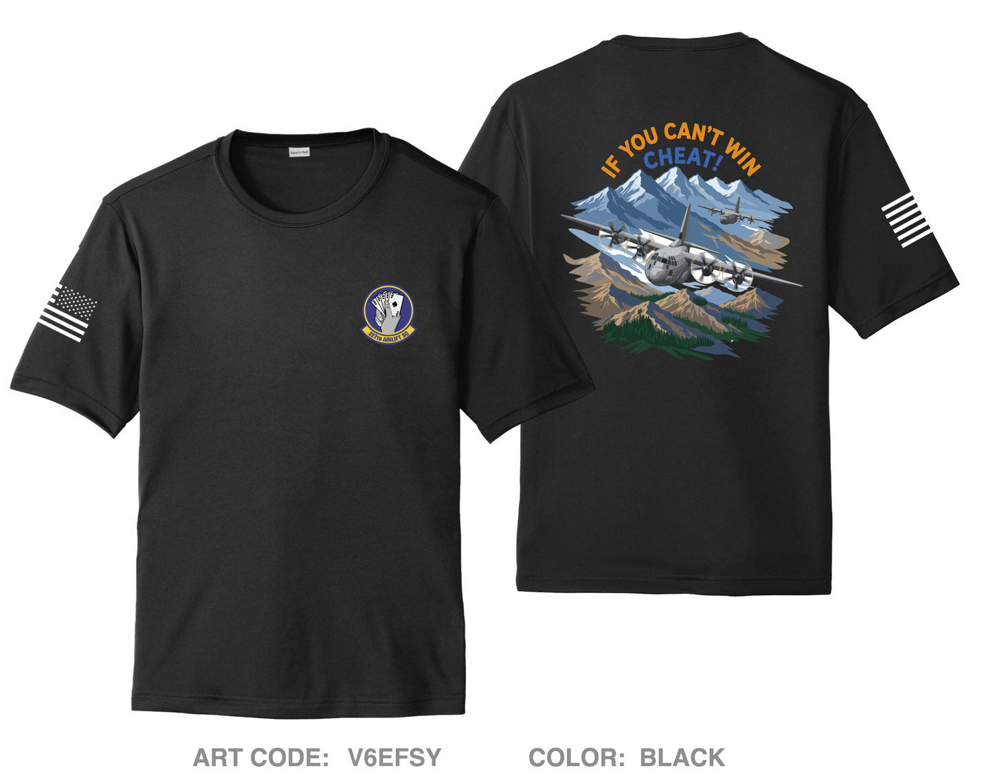 327th Airlift Squadron Hi-Tech Performance Unisex SS Tee - nRmtv9