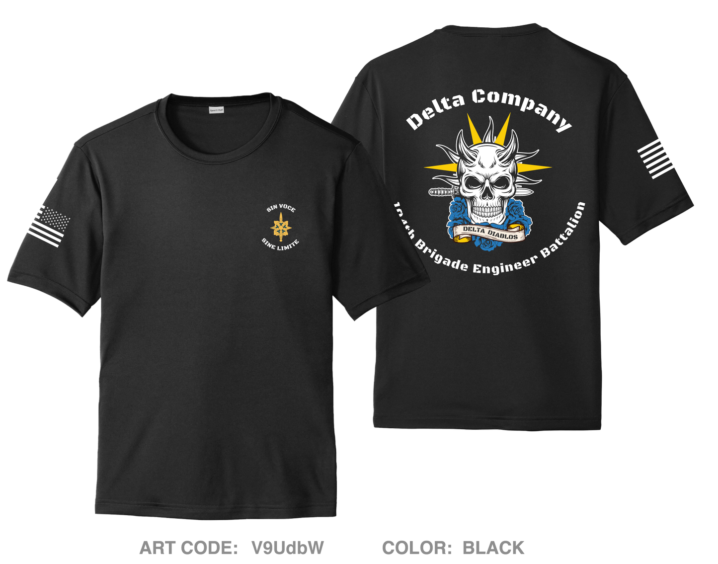 D. Co 104th BEB Hi-Tech Performance Unisex SS Tee - V9UdbW