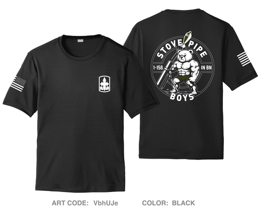 1-158 IN BN HHC Mortar Platoon Hi-Tech Performance Unisex SS Tee - VbhUJe