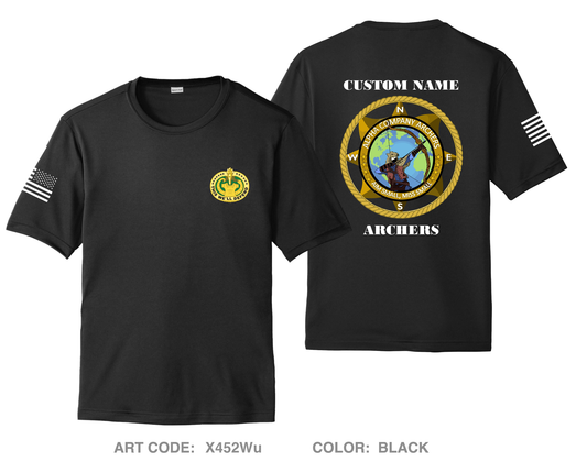 CUSTOM ALPHA COMPANY 305TH MI BN Hi-Tech Performance Unisex SS Tee - X452Wu