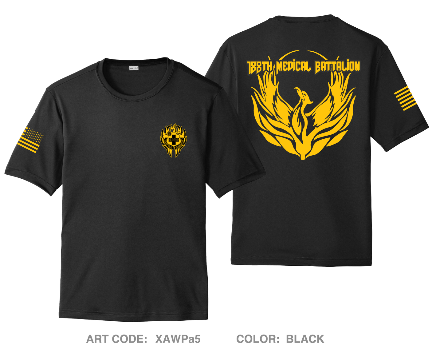 188 MED BN Fundraising Collection Hi-Tech Performance Unisex SS Tee - XAWPa5