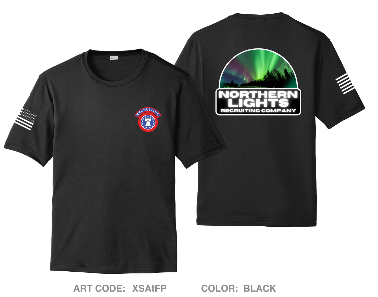 Northern Lights Recruiting Company Hi-Tech Performance Unisex SS Tee - XSAtFP