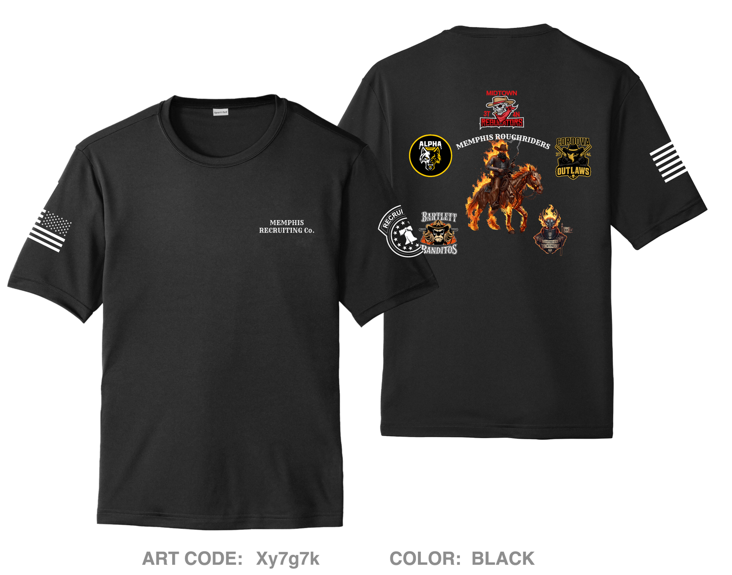 Memphis Recruiting Company Hi-Tech Performance Unisex SS Tee - Xy7g7k