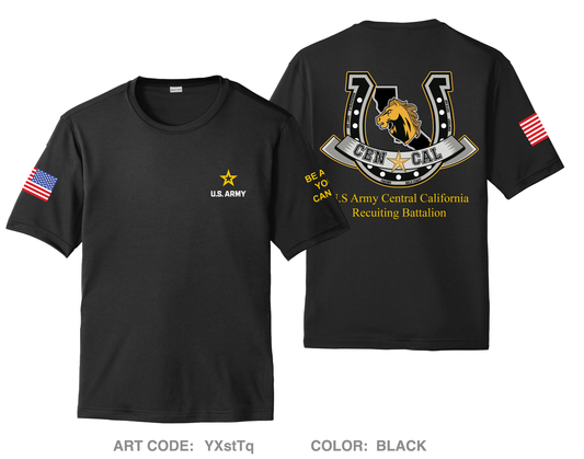 CENCAL Army Recruiting BN Hi-Tech Performance Unisex SS Tee - YXstTq