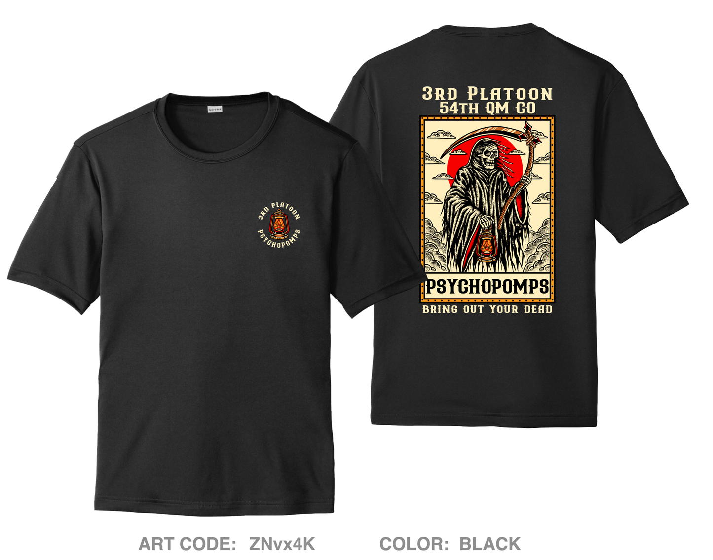 3RD PLT, 54TH QM CO Hi-Tech Performance Unisex SS Tee - ZNvx4K