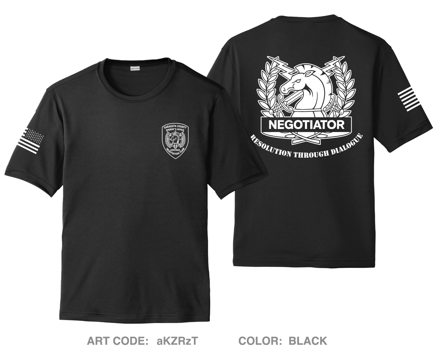 Sarasota County Hostage Negotiations Team Hi-Tech Performance Unisex SS Tee - aKZRzT