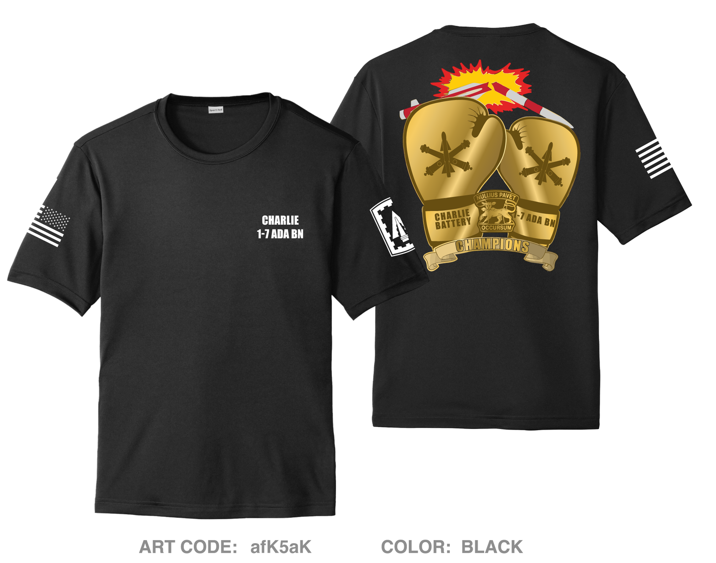 Charlie BTRY, 1-7 ADA Hi-Tech Performance Unisex SS Tee - afK5aK