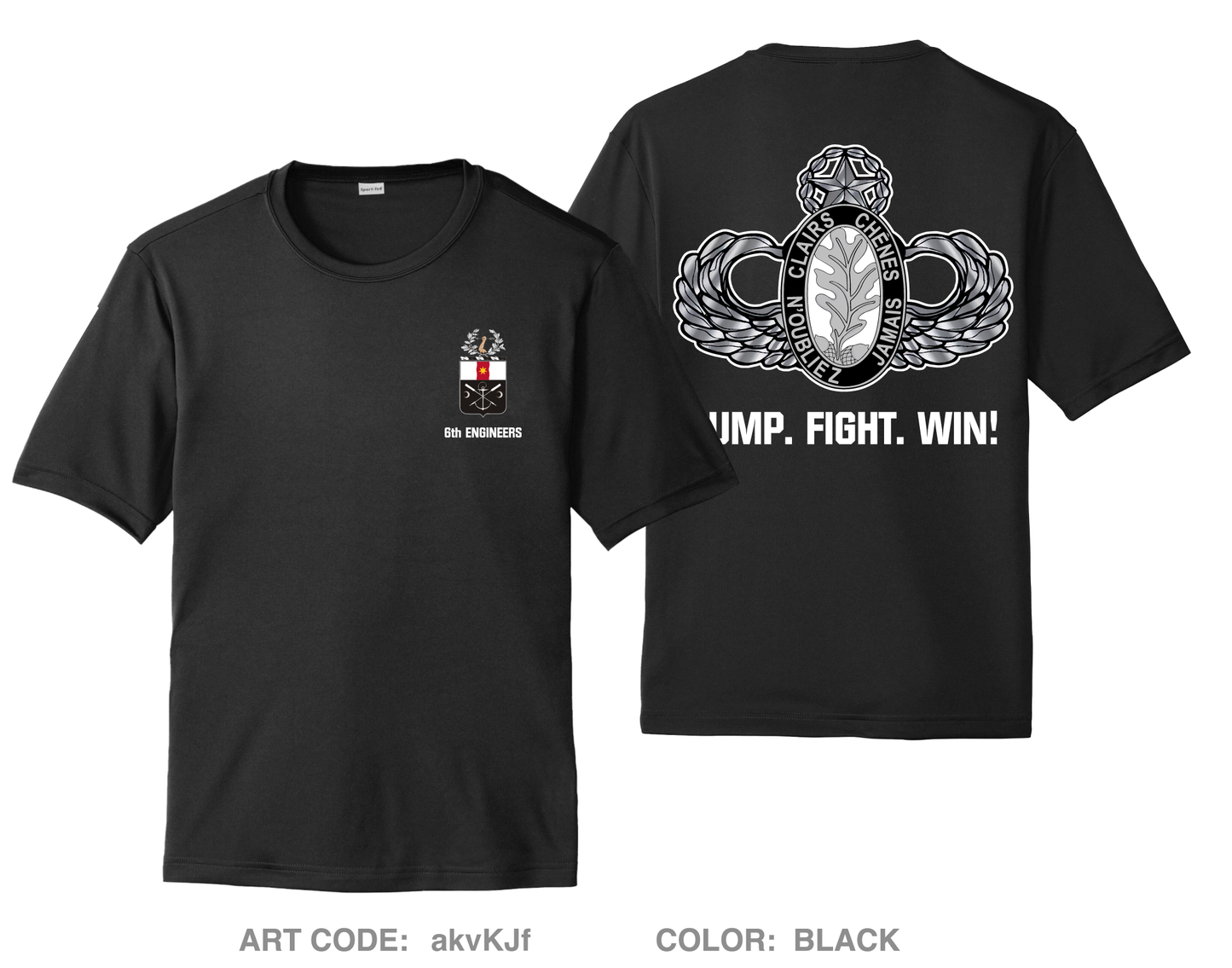 6 Engineer Battalion Fundraising Collection Hi-Tech Performance Unisex SS Tee - akvKJf