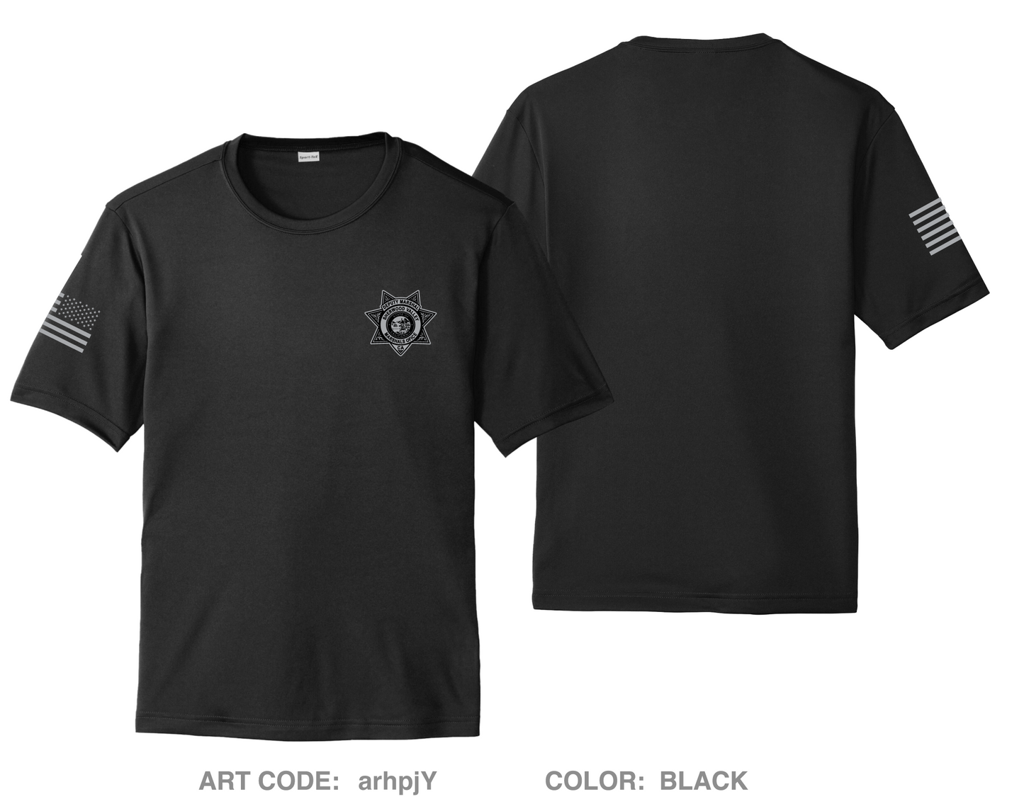 SHERWOOD Valley Marshals Hi-Tech Performance Unisex SS Tee - arhpjY