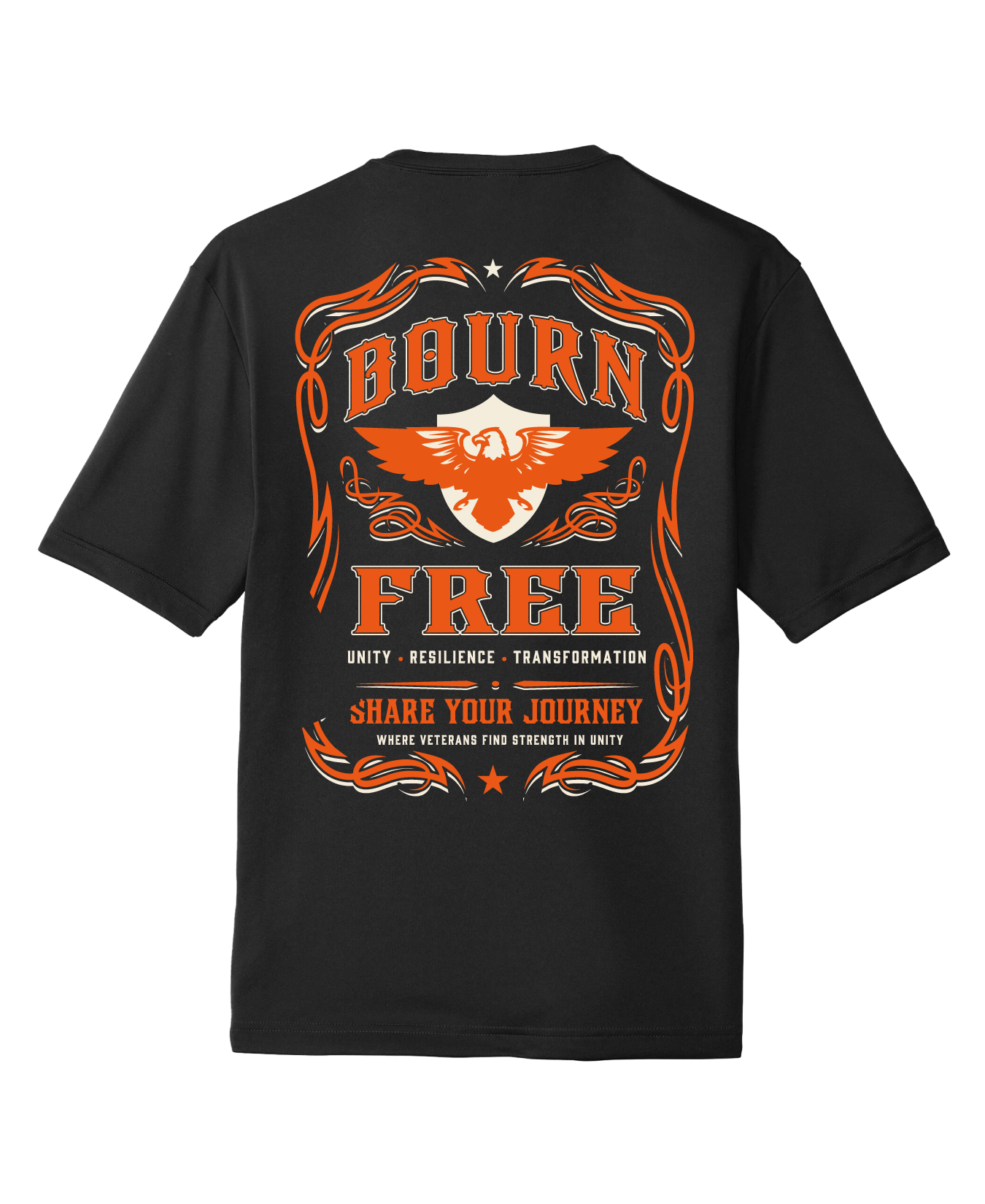 Bourn Free Hi-Tech Unisex Performance SS Tee - Unity.Resilience.Transformation