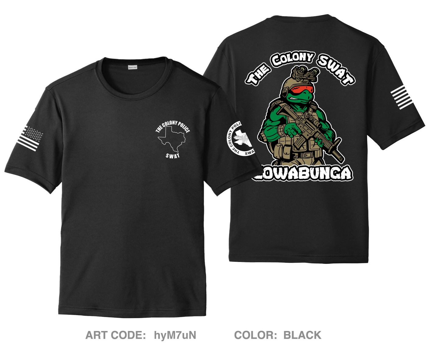 The Colony Police Department SWAT Hi-Tech Performance Unisex SS Tee - hyM7uN