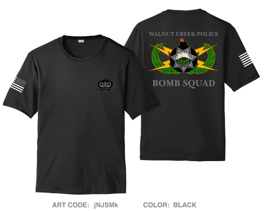 Walnut Creek Police Bomb Squad Hi-Tech Performance Unisex SS Tee - jNJSMk
