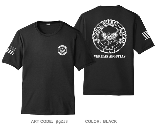 Mississippi Department of Corrections Special Response Team Hi-Tech Performance Unisex SS Tee - jfgZJ3