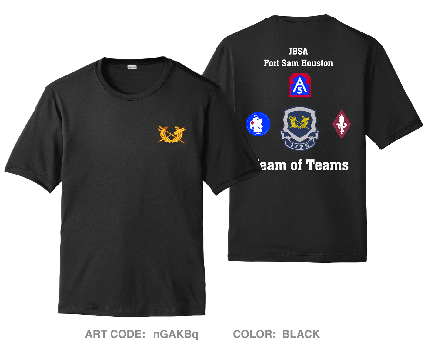 Team Army Legal: JBSA  Hi-Tech Performance Unisex SS Tee - nGAKBq