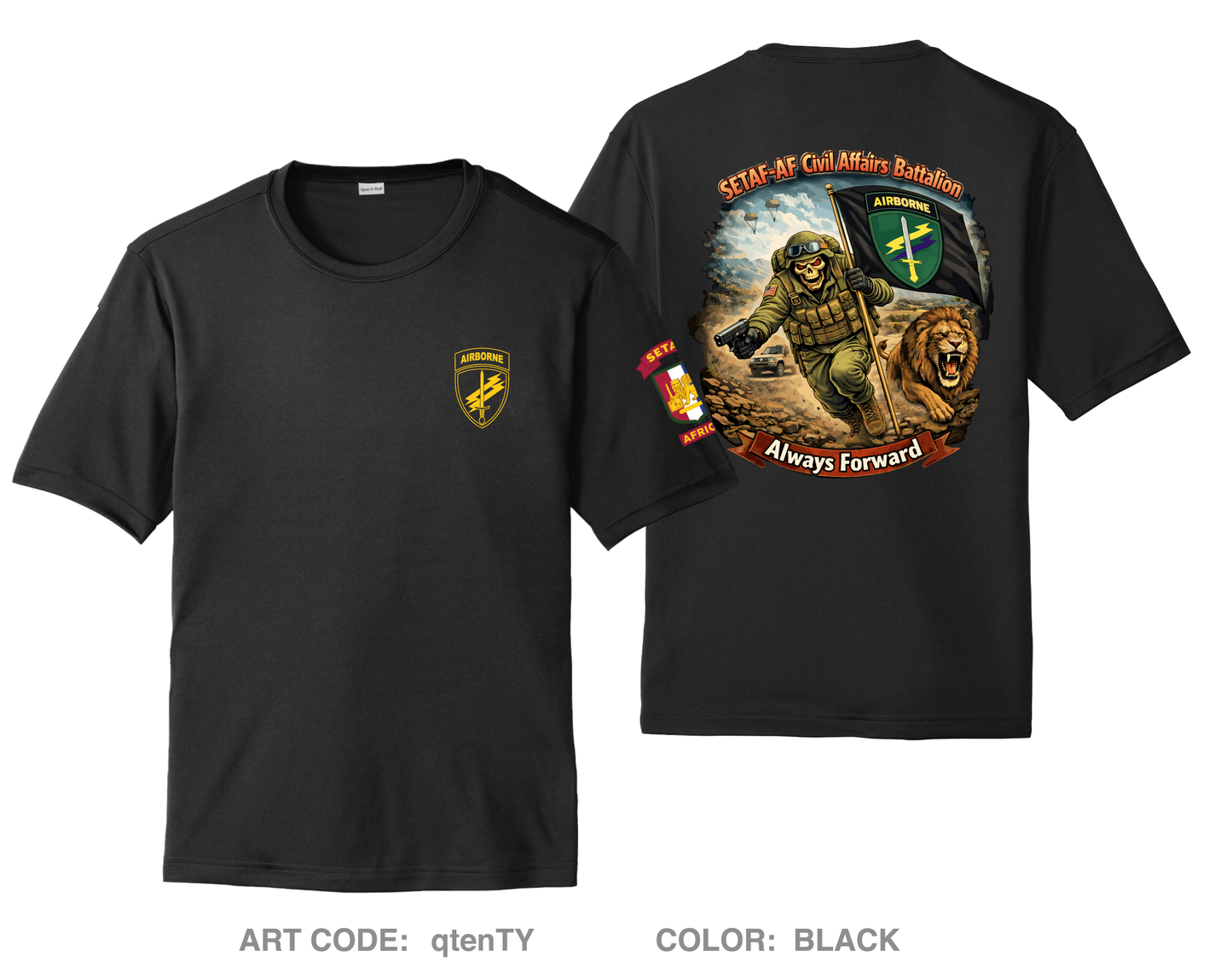 SETAF-AF Civil Affairs Battalion Hi-Tech Performance Unisex SS Tee - qtenTY