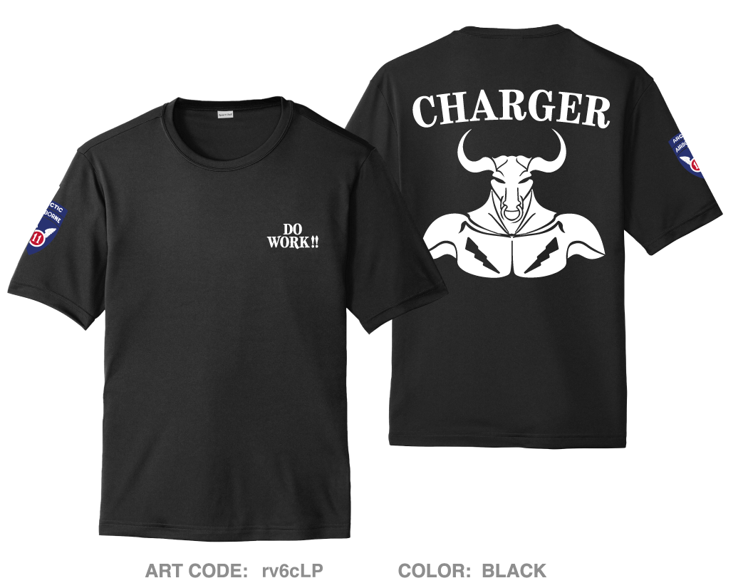 Charger Company 1-5 IN Fundraising Collection Hi-Tech Performance Unisex SS Tee - rv6cLP