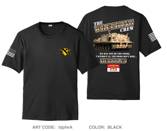 1st Cav Hi-Tech Performance Unisex SS Tee - tdpfwA