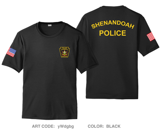 Shenandoah Police Department Hi-Tech Performance Unisex SS Tee - yWdgbg