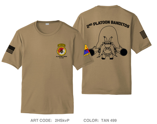 2nd Platoon, Blackfoot Troop Hi-Tech Performance Unisex SS Tee - 2HSkvP