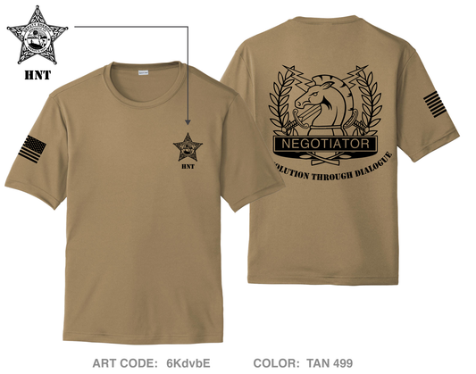 Sarasota County Sheriff's Office Hostage Negotiation Team "HNT" Hi-Tech Performance Unisex SS Tee - 6KdvbE