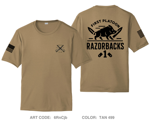 1st PLT, B CO Hi-Tech Performance Unisex SS Tee - 6RnCjb