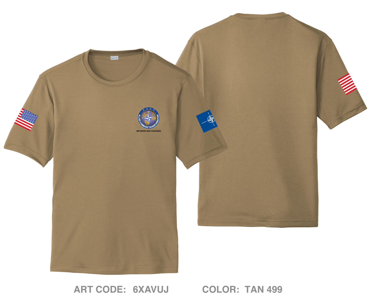 NATO det Chicago Hi-Tech Performance Unisex SS Tee - 6XAVUJ