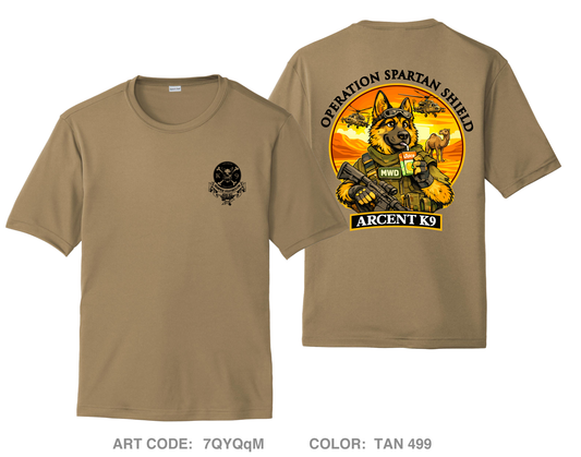 ARCENT K9 Hi-Tech Performance Unisex SS Tee - 7QYQqM
