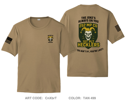 252 Military Police Company/1st Platoon Hi-Tech Performance Unisex SS Tee - CnXbrT