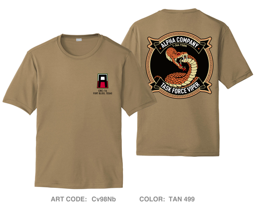 CRC Alpha Company Hi-Tech Performance Unisex SS Tee - Cv98Nb