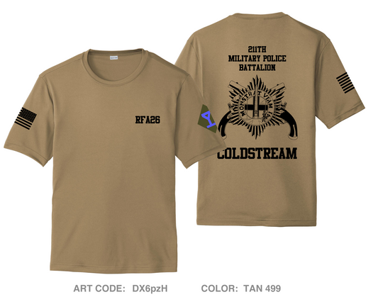 211th MP BN HHD Hi-Tech Performance Unisex SS Tee - DX6pzH