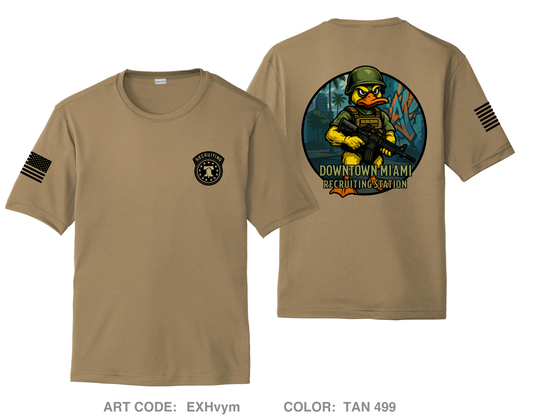 Downtown Miami Recruiting Station Hi-Tech Performance Unisex SS Tee - EXHvym