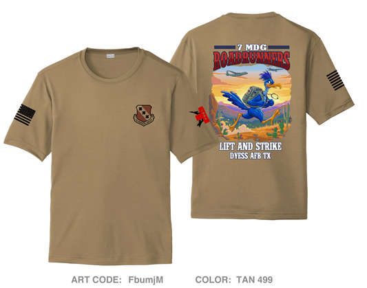 7 MDG Roadrunners Fundraising Collection Hi-Tech Performance Unisex SS Tee - FbumjM
