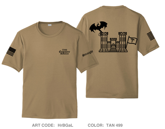 554th Engineer Battalion Hi-Tech Performance Unisex SS Tee - HrBGaL