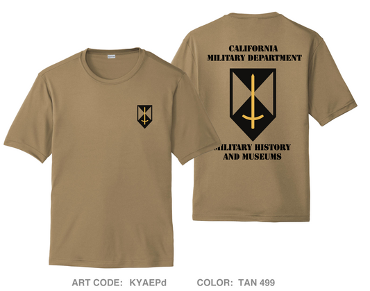 CMD Military History & Museum Fundraising Collection Hi-Tech Performance Unisex SS Tee - KYAEPd
