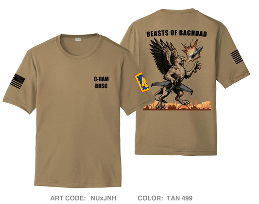 2nd PLT, C BTRY 2-44 ADA Hi-Tech Performance Unisex SS Tee - NUxJNH
