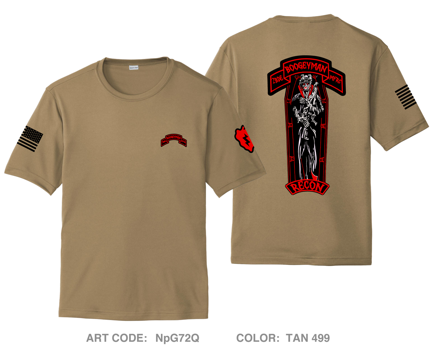 Shadow Platoon Recon MFRC Hi-Tech Performance Unisex SS Tee - NpG72Q