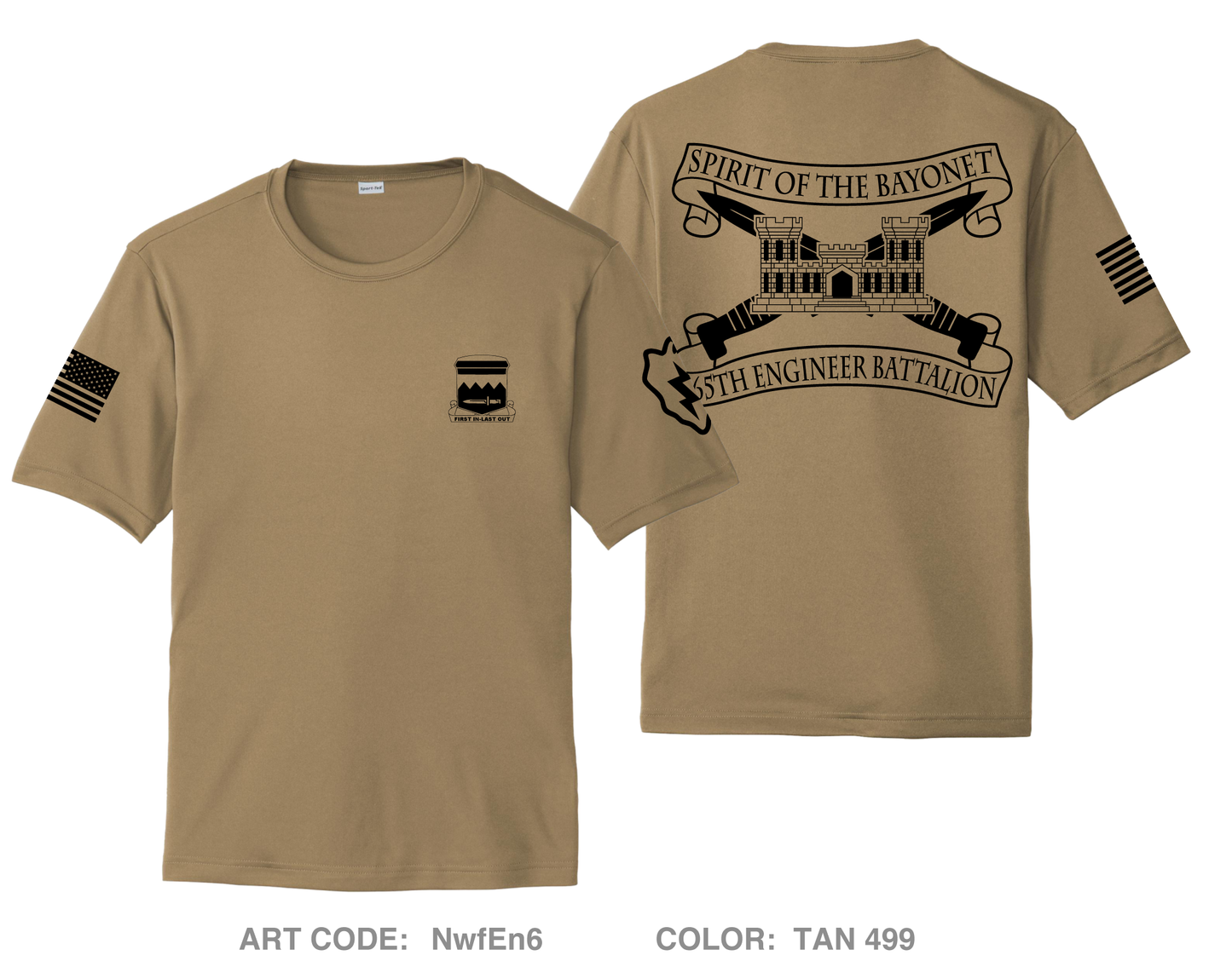 65th EN BN , Division Sustainment Brigade, 25th ID Hi-Tech Performance Unisex SS Tee - NwfEn6