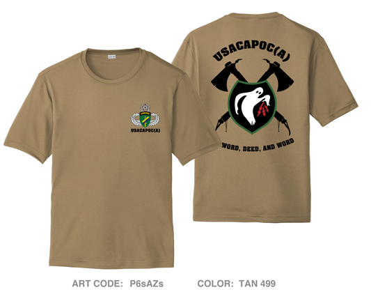 USACAPOC(A) Air Division Hi-Tech Performance Unisex SS Tee - P6sAZs