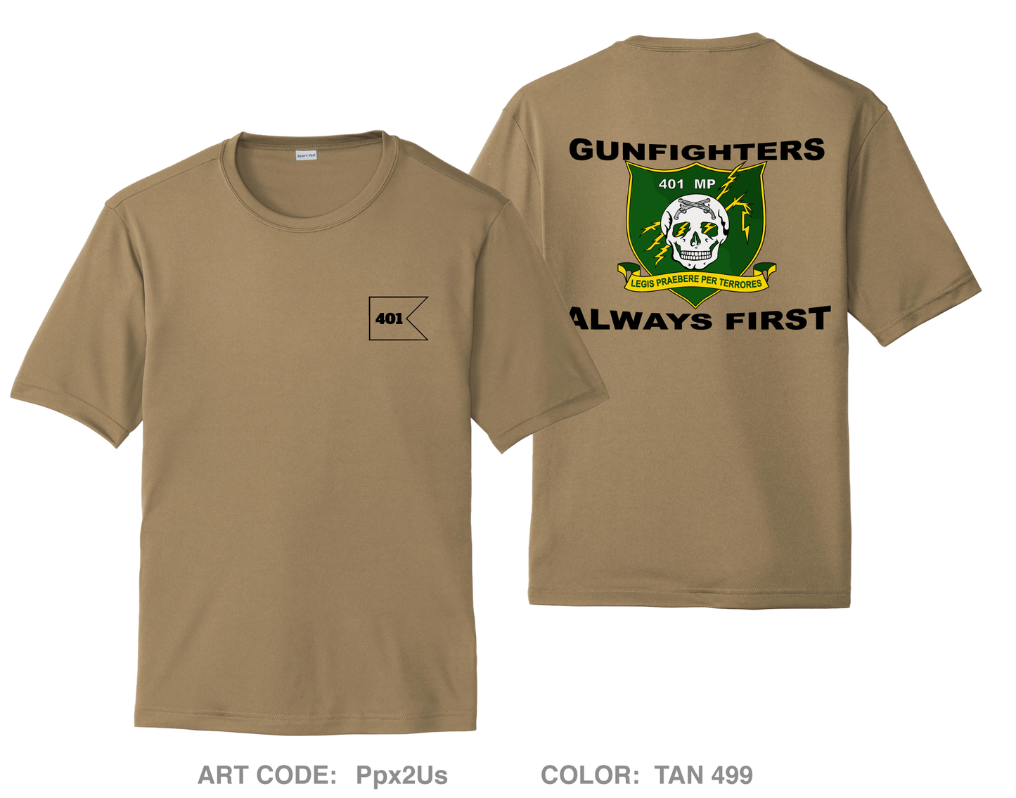 GUNFIGHTERS Hi-Tech Performance Unisex SS Tee - Ppx2Us