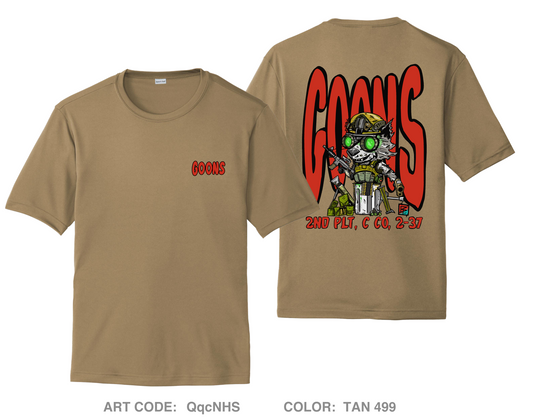 2nd Platoon "GOONS" Hi-Tech Performance Unisex SS Tee - QqcNHS