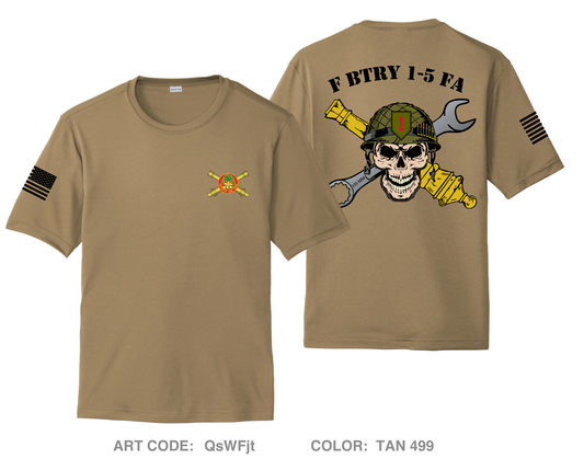 F BTRY 1-5 FA Hi-Tech Performance Unisex SS Tee - QsWFjt