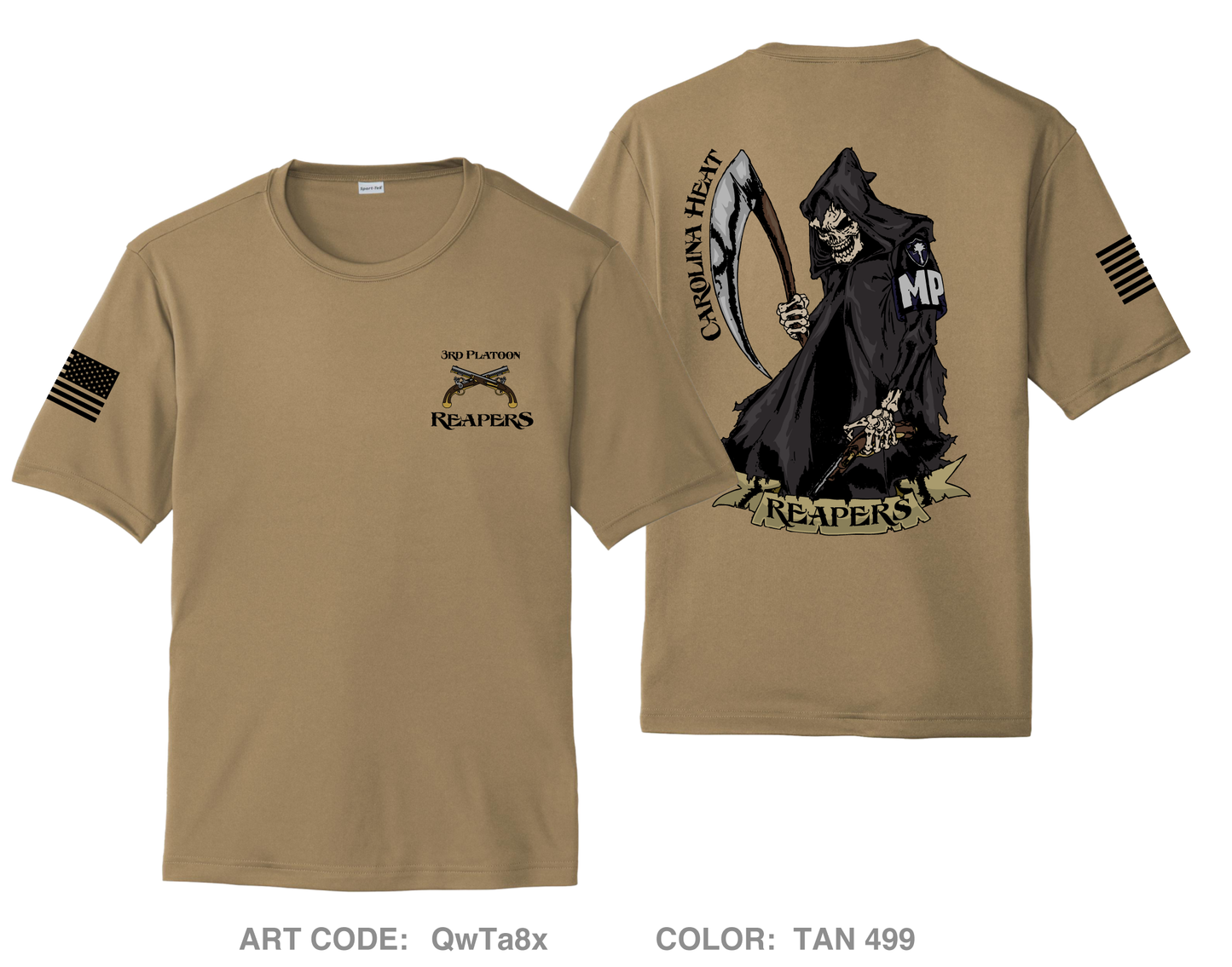 3rd Platoon (Reapers) Hi-Tech Performance Unisex SS Tee - QwTa8x