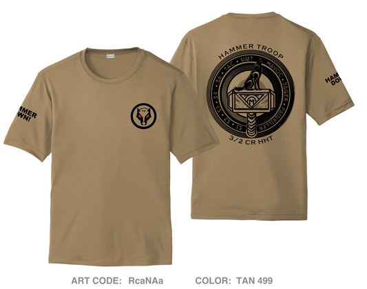 Hammer Troop, 3/2CR Hi-Tech Performance Unisex SS Tee - RcaNAa