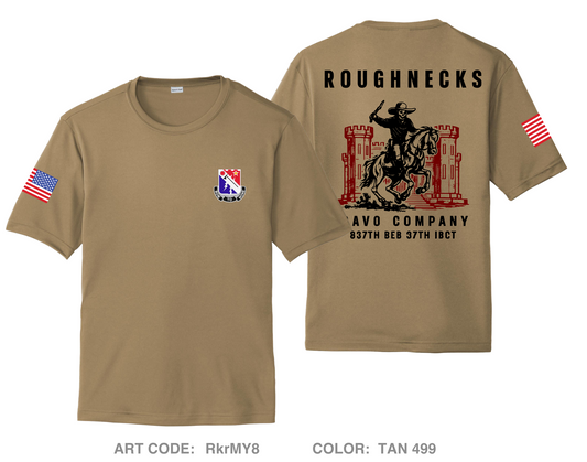 Bravo Company 837th BEB 37th IBCT Hi-Tech Performance Unisex SS Tee - RkrMY8