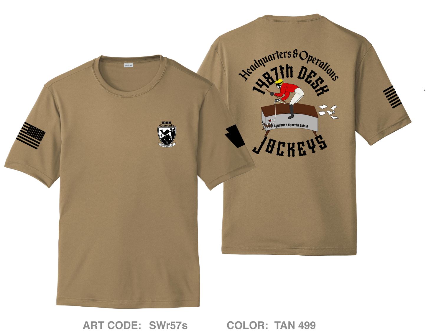 1487th Transportation Company - Headquarters/Operations Hi-Tech Performance Unisex SS Tee - SWr57s