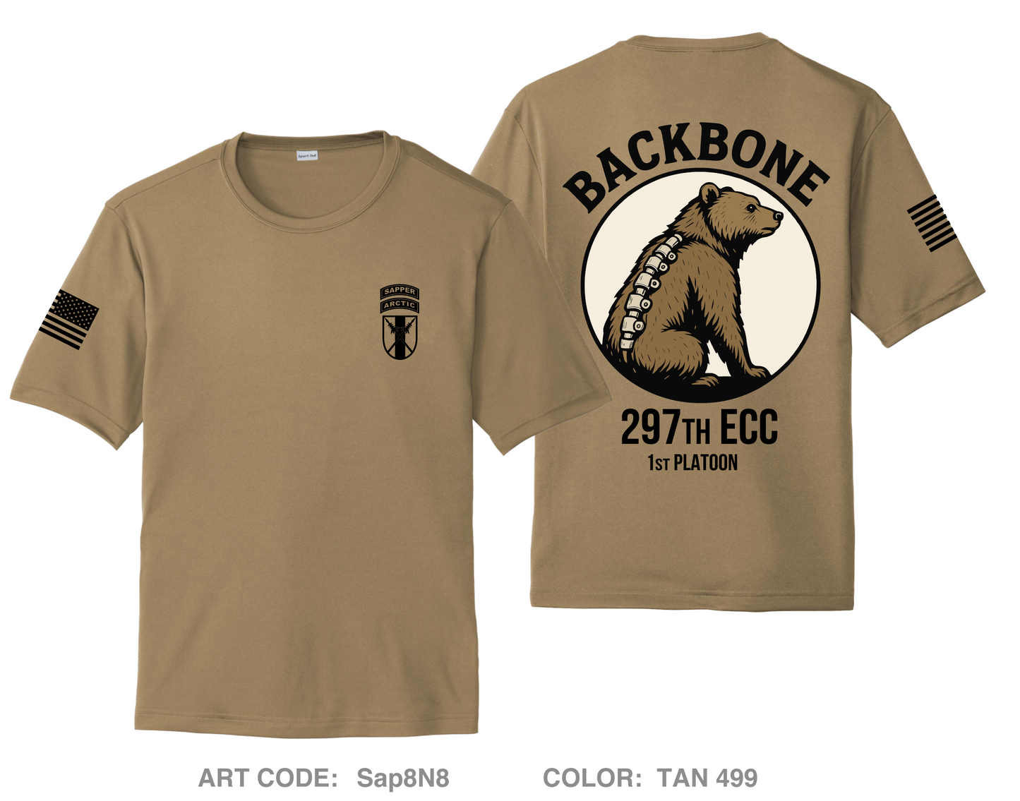 297 1st PLT Hi-Tech Performance Unisex SS Tee - Sap8N8