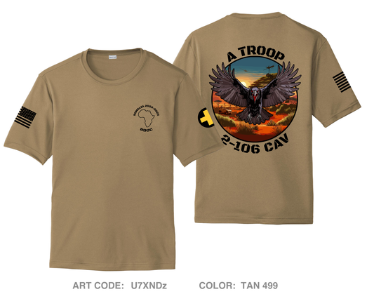 A Troop 2-106 CAV- BDOC Hi-Tech Performance Unisex SS Tee - U7XNDz