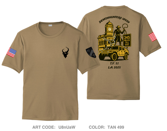 D co 1-184th Hi-Tech Performance Unisex SS Tee - U8nUaW