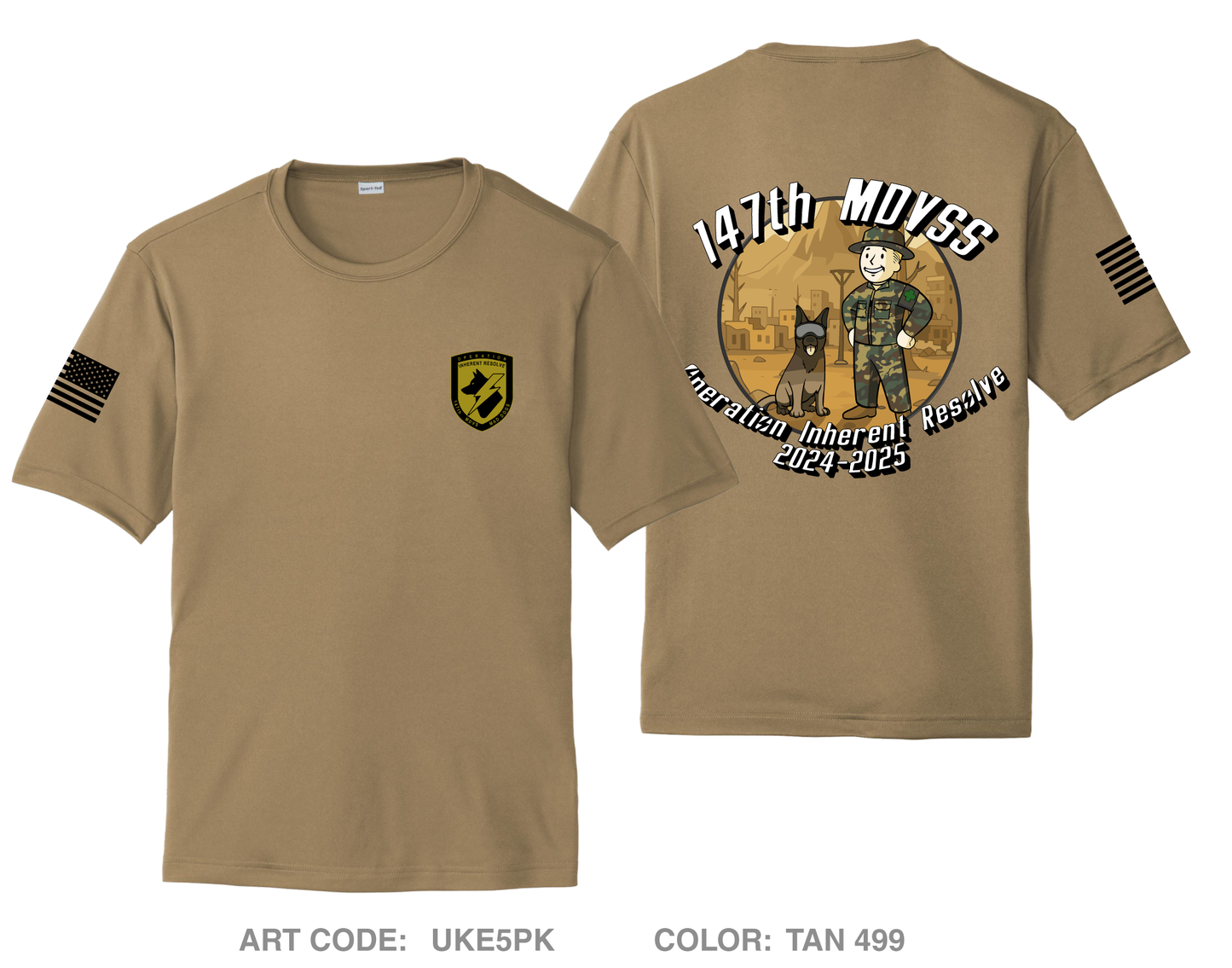 147th MDVSS CJTF-OIR Hi-Tech Performance Unisex SS Tee - UKE5PK