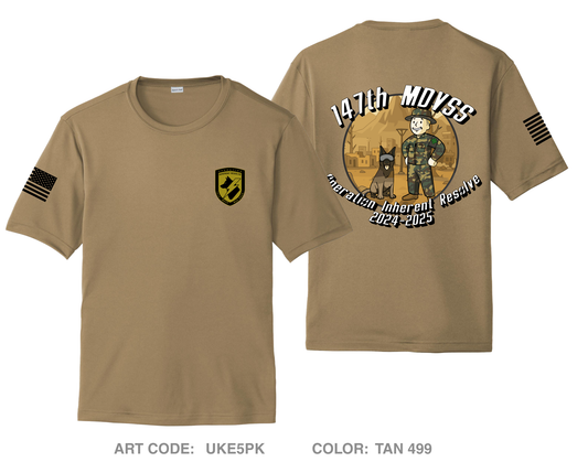 147th MDVSS CJTF-OIR Hi-Tech Performance Unisex SS Tee - UKE5PK